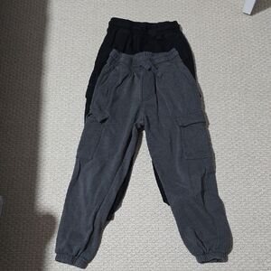 H&M Kids' Black and Gray Joggers